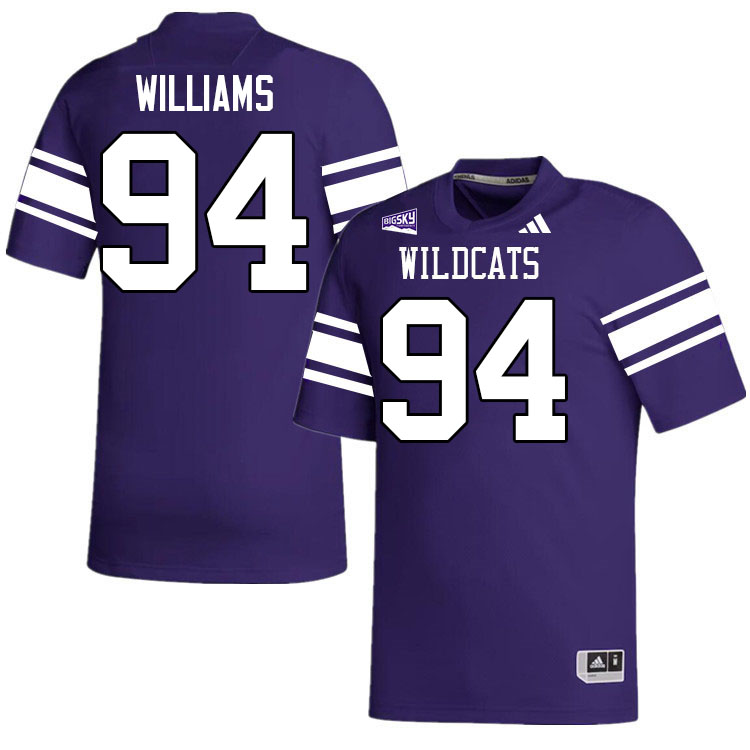 Weber State Wildcats #94 Jonah Williams College Football Jerseys,Uniforms Stitched-Purple